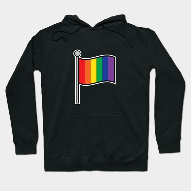 Pride Flag Hoodie by FeministShirts